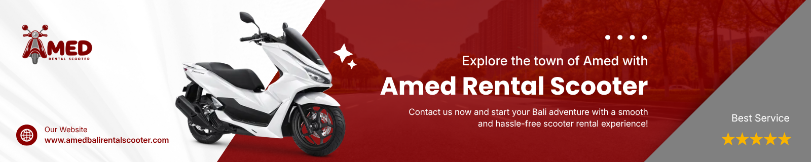 sub banner dekstop amed rental scooter